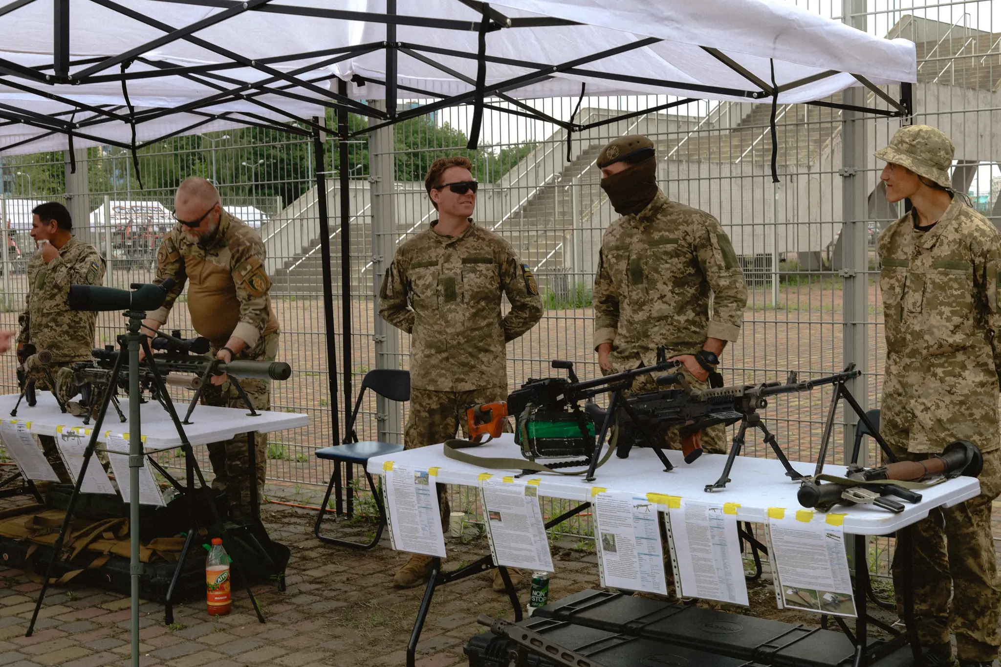 captured russian weapons 1st International Legion for the Defence of Ukraine
